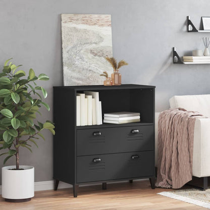 Bokhylla Svart VIKEN 80x40x90 cm