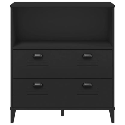 Bokhylla Svart VIKEN 80x40x90 cm