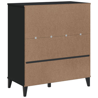 Bokhylla Svart VIKEN 80x40x90 cm