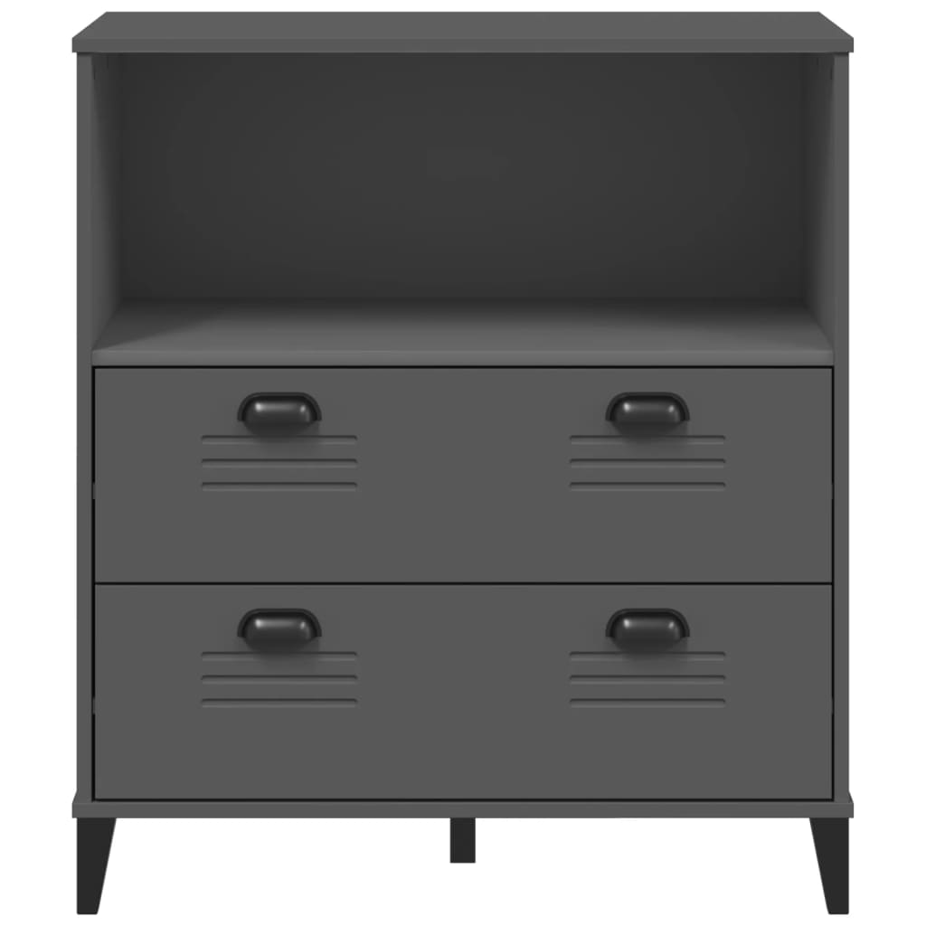 Bokhylla Grå VIKEN antracitgrå 80x40x90 cm