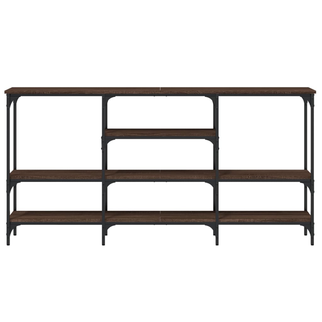 Avlastningsbord Konsollbord Brun Ek 160x29x80 cm