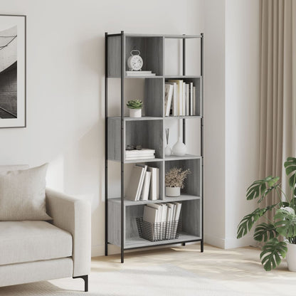 Bokhylla Sonoma Grå 72x28x172 cm