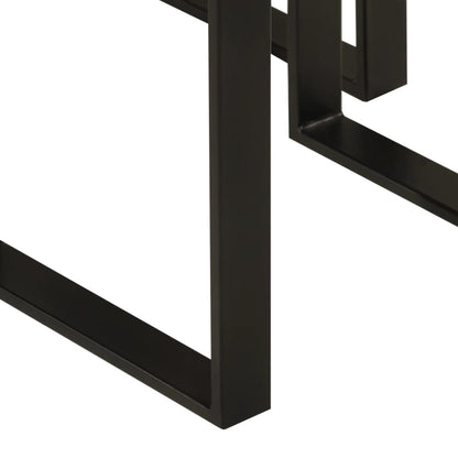 Sidobord Trä 3 st med levande kant massivt akaciaträ