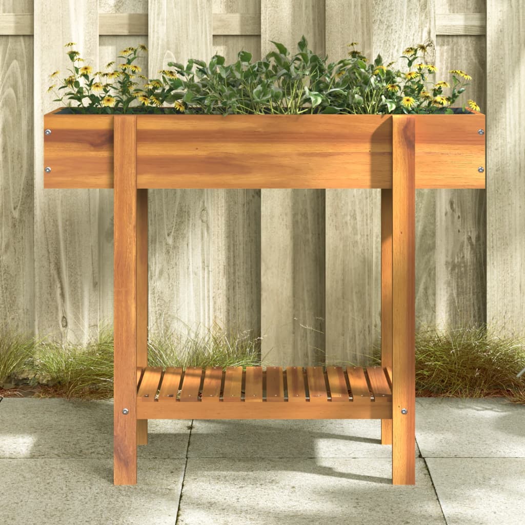 Utomhus Blomkruka Trä 90x30x75 cm massivt akaciaträ