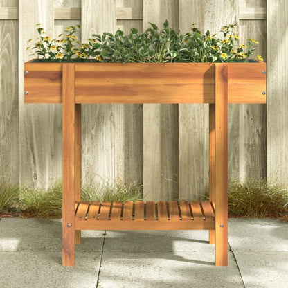 Utomhus Blomkruka Trä 90x30x75 cm massivt akaciaträ