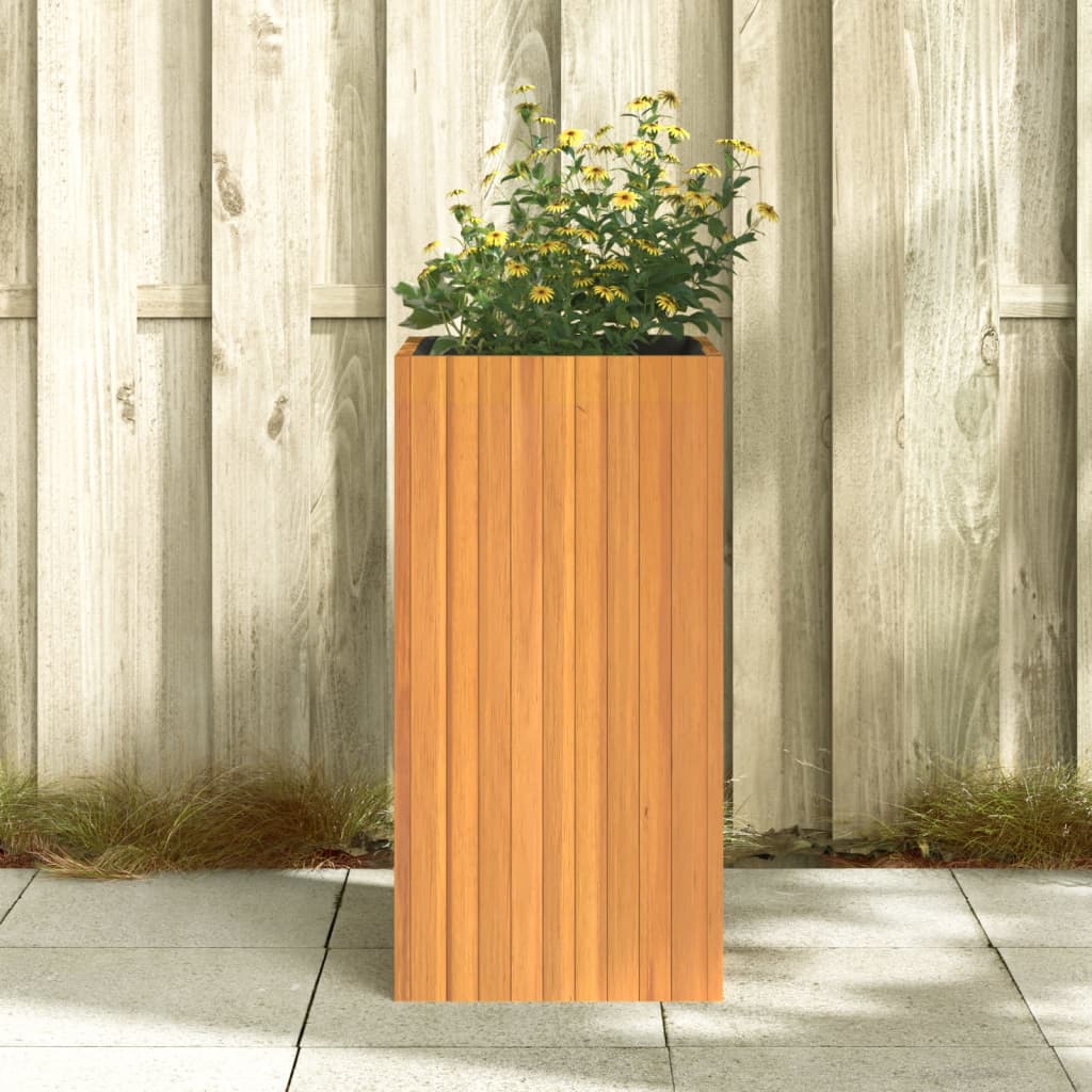 Utomhus Blomkruka Trä 45x45x90 cm massivt akaciaträ