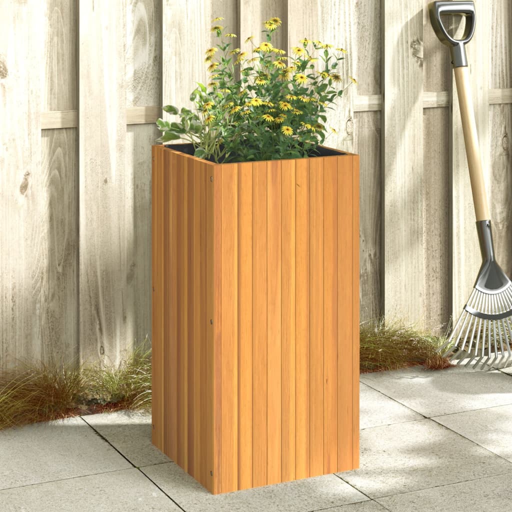 Utomhus Blomkruka Trä 45x45x90 cm massivt akaciaträ