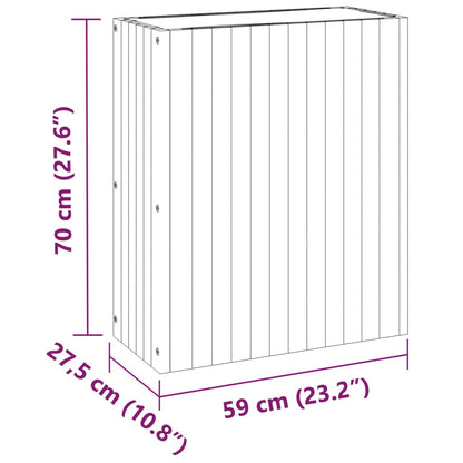 Utomhus Blomkruka Trä 55 x 23,5 x 30,5 cm massivt akaciaträ