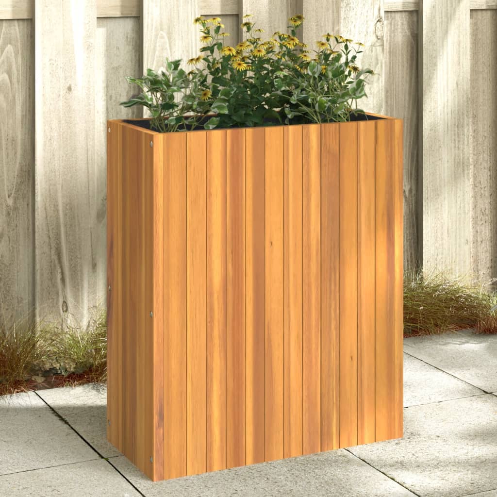 Utomhus Blomkruka Trä 55 x 23,5 x 30,5 cm massivt akaciaträ