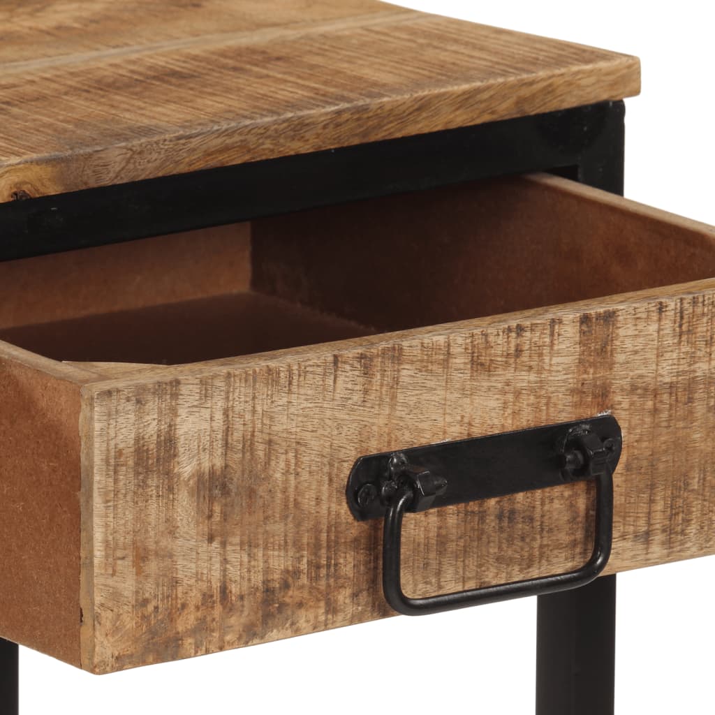 Avlastningsbord Konsollbord Trä 100x35x70 cm massivt grovt mangoträ