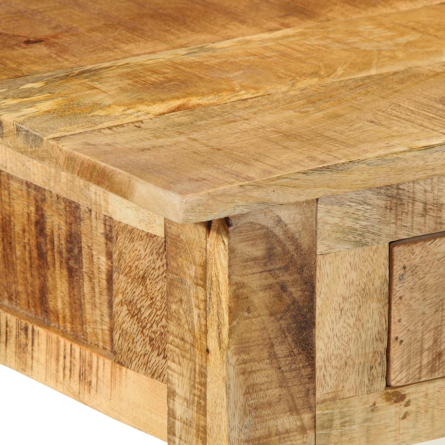 Smyckebord med låda Brun 100 x 40 x 120 cm Massivt mangoträ