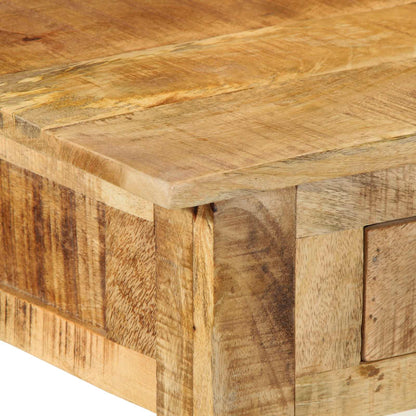 Smyckebord med låda Brun 100 x 40 x 120 cm Massivt mangoträ