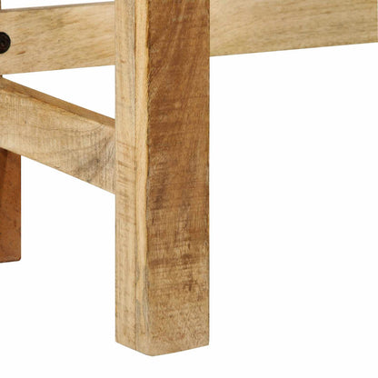 Smyckebord med låda Brun 100 x 40 x 120 cm Massivt mangoträ