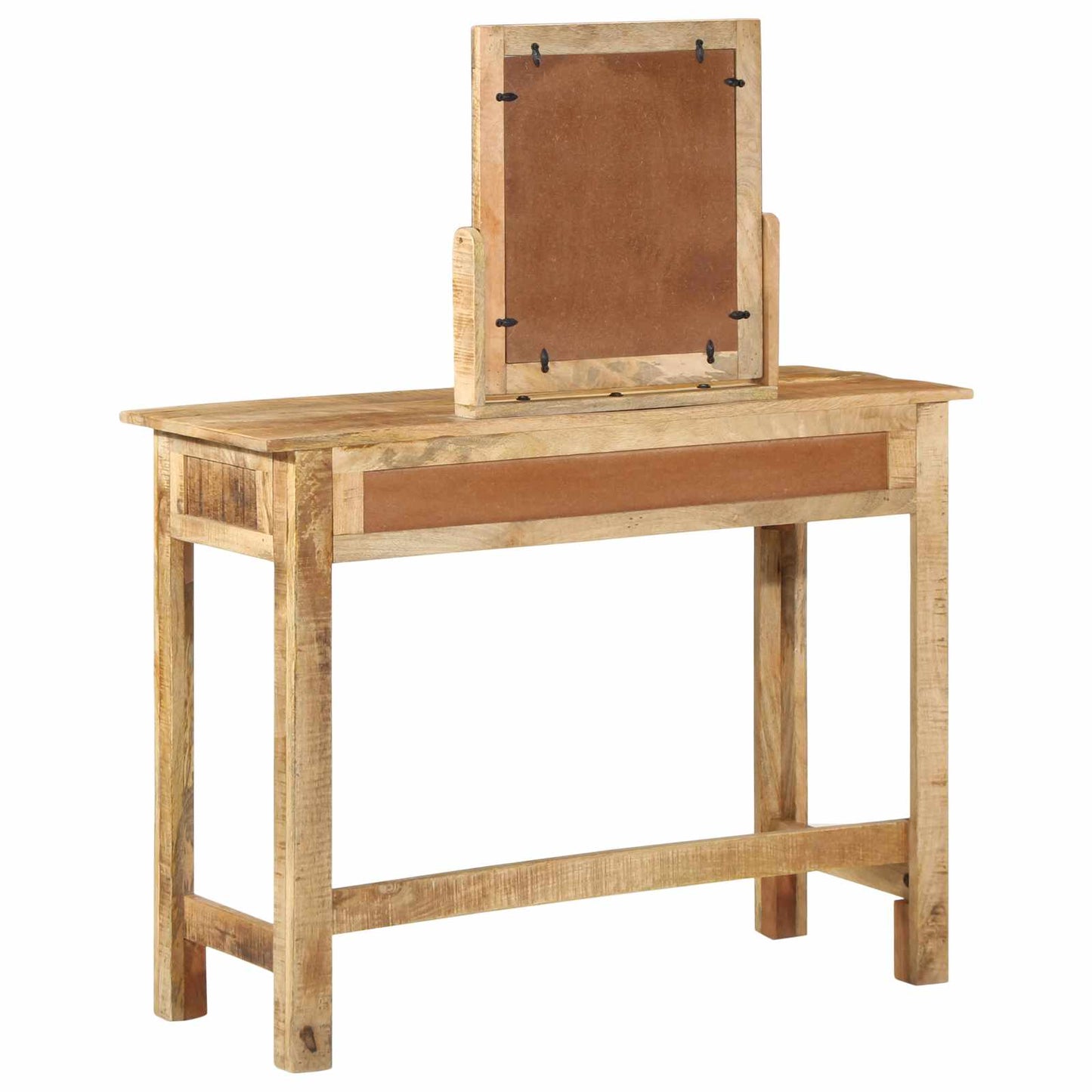 Smyckebord med låda Brun 100 x 40 x 120 cm Massivt mangoträ