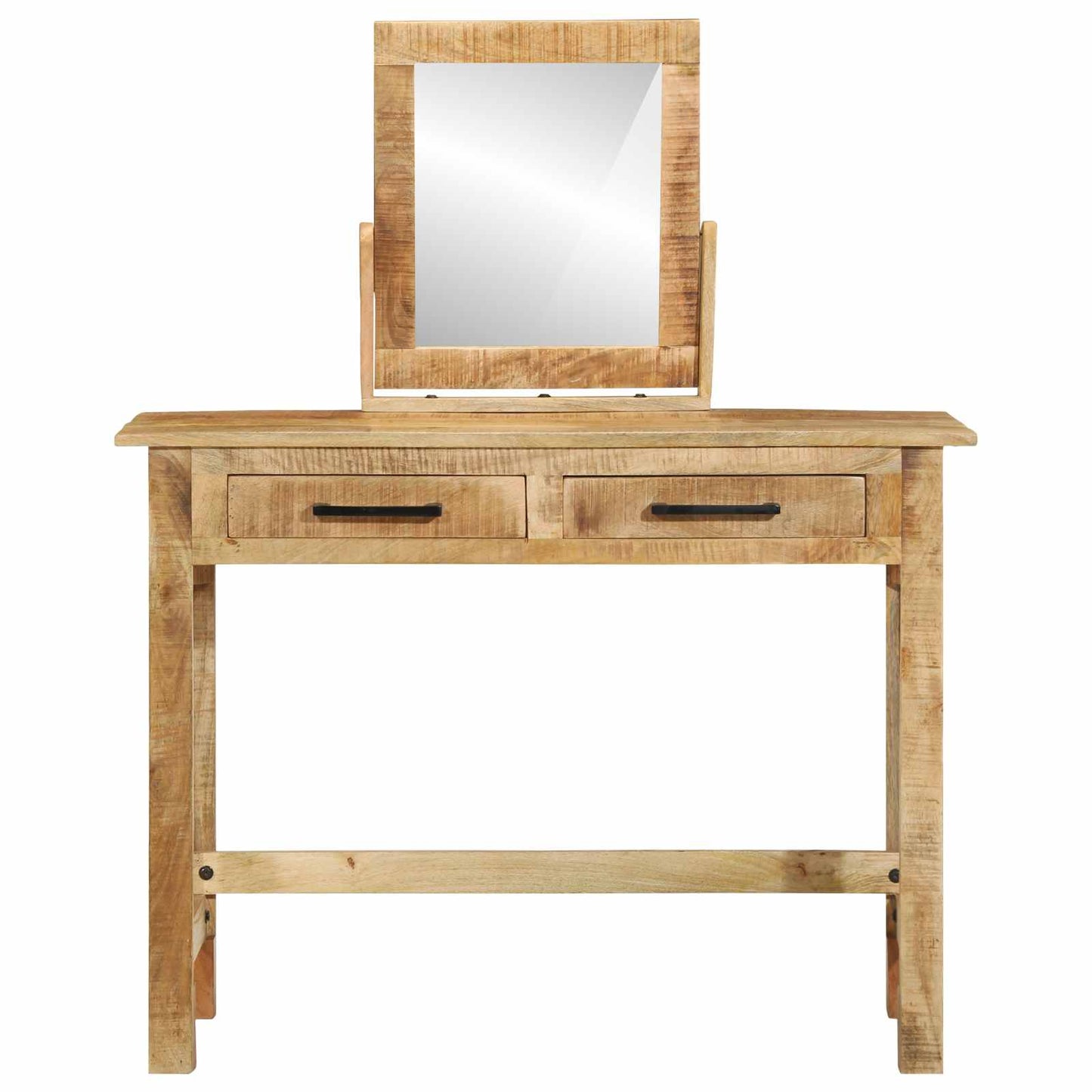 Smyckebord med låda Brun 100 x 40 x 120 cm Massivt mangoträ
