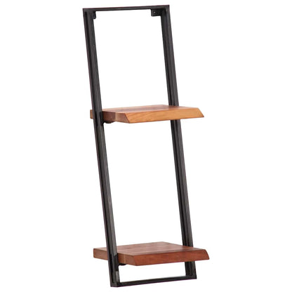 Vägghylla Trä 5 delar massivt Trä akacia