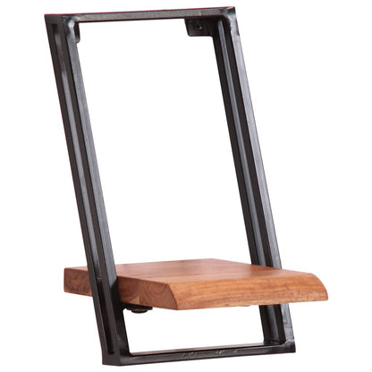 Vägghylla Trä 5 delar massivt Trä akacia