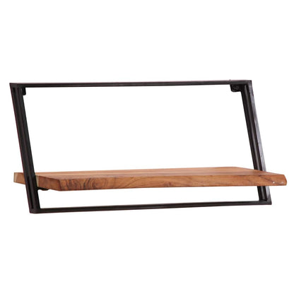 Vägghylla Trä 5 delar massivt Trä akacia