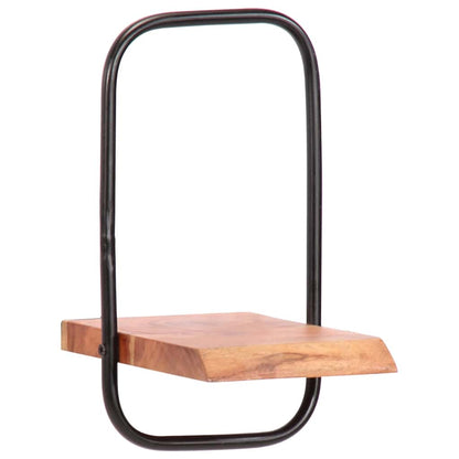 Vägghylla Trä 5 delar massivt Trä akacia