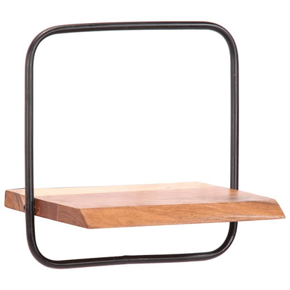 Vägghylla Trä 5 delar massivt Trä akacia