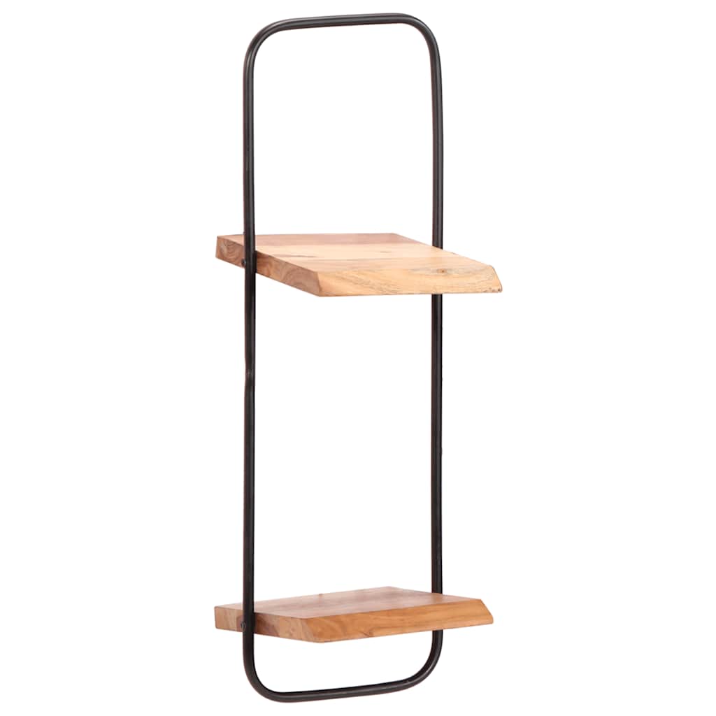 Vägghylla Trä 5 delar massivt Trä akacia