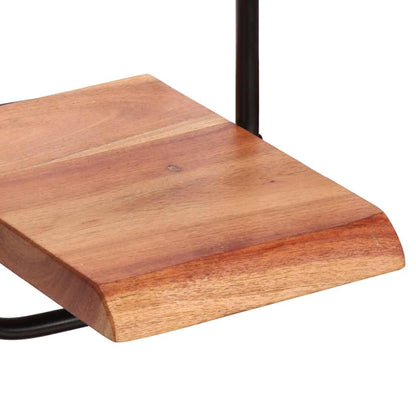 Vägghylla Trä 5 delar massivt Trä akacia