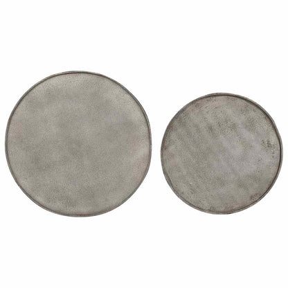 Soffbord DIV. 2 delar silverfärgat trä