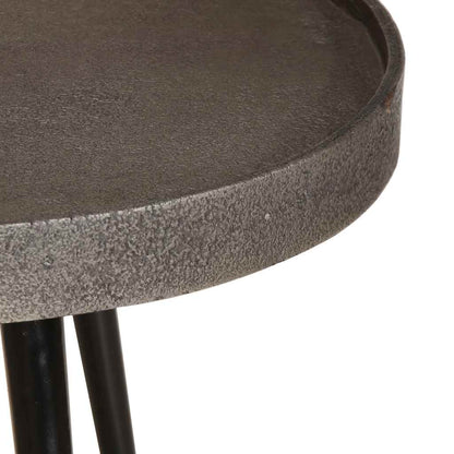 Soffbord DIV. 2 delar silverfärgat trä