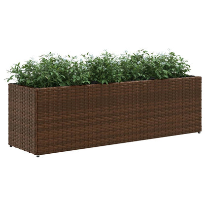 Utomhus Blomkruka Konstrotting med 3 krukor Brun 105x30x32 cm