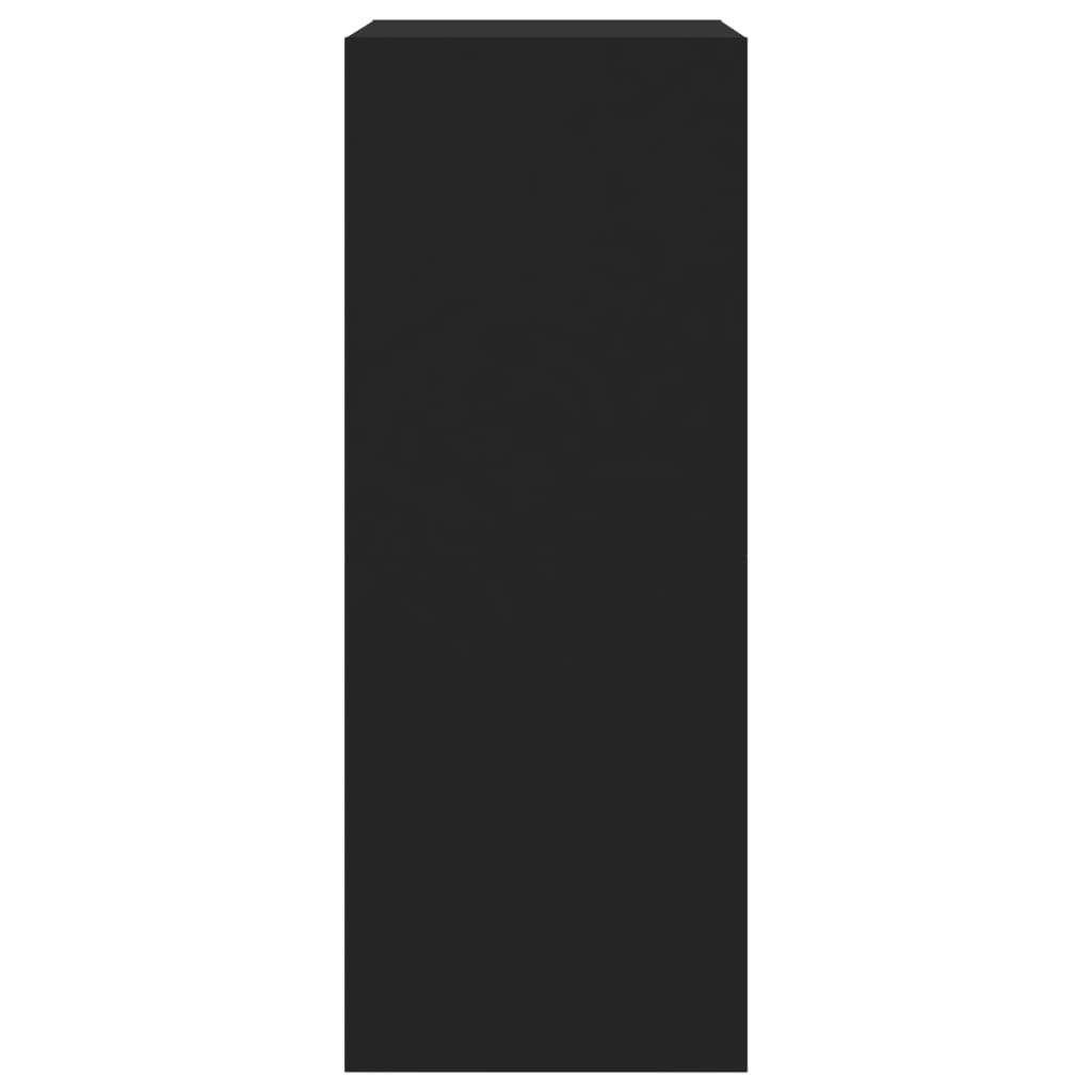 Skoställ Svart Skoskåp med 2 flip-lådor 60x42x108 cm