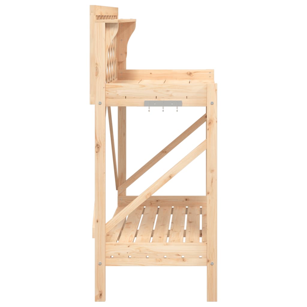 Utomhus Blomställning Växtstöd med spaljé massivt granträ