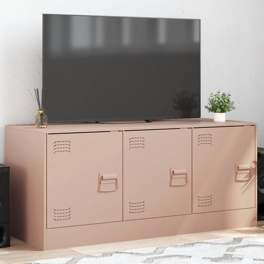 TV-Möbel DIV. TV-skåp rosa 99x39x44 cm stål