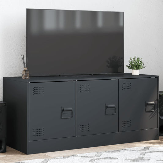 TV-Möbel DIV. TV-skåp antracit 99x39x44 cm stål