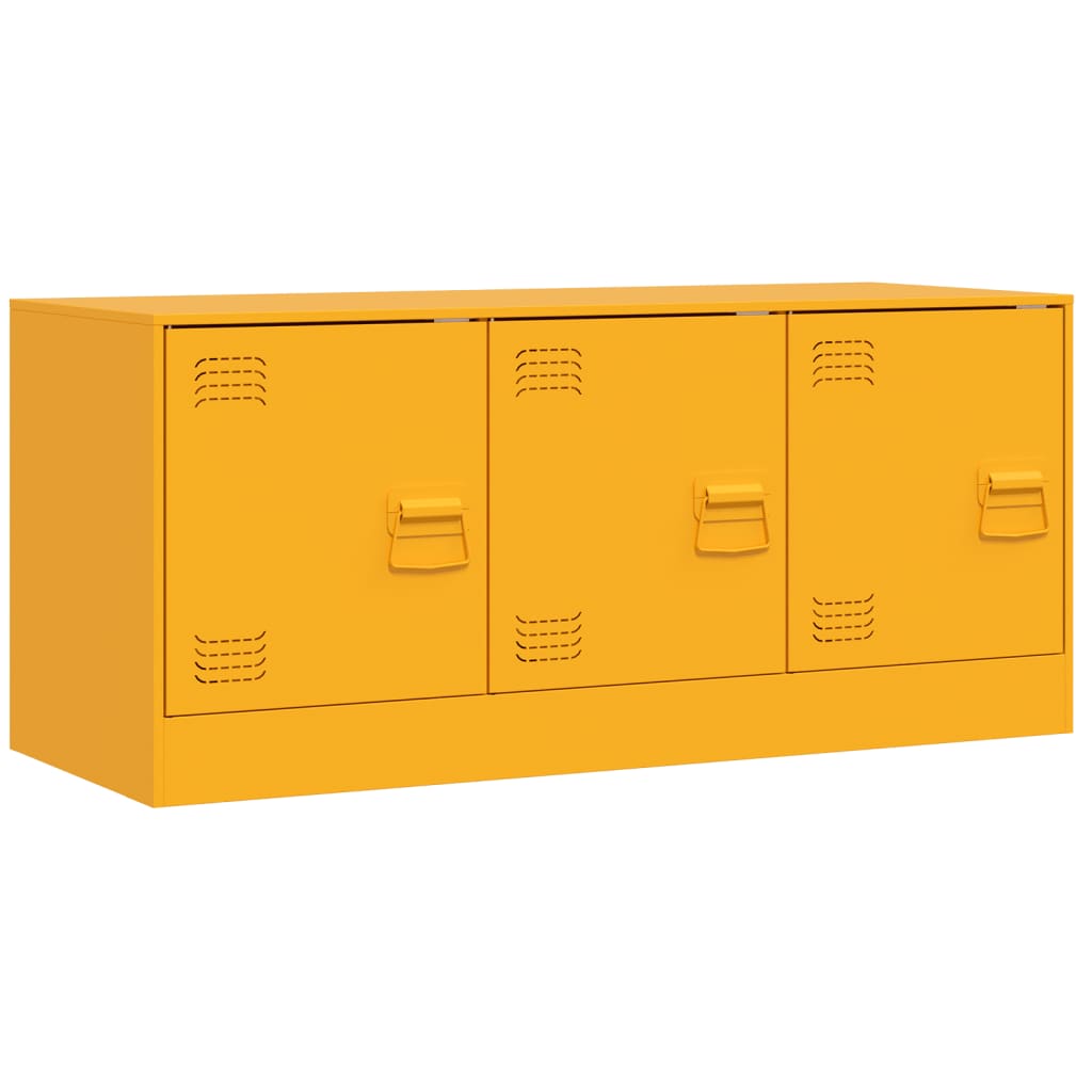 TV-Möbel DIV. TV-Skåp senapsgul 99x39x44 cm stål