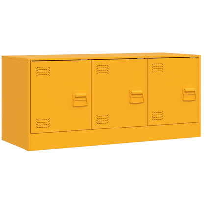 TV-Möbel DIV. TV-Skåp senapsgul 99x39x44 cm stål