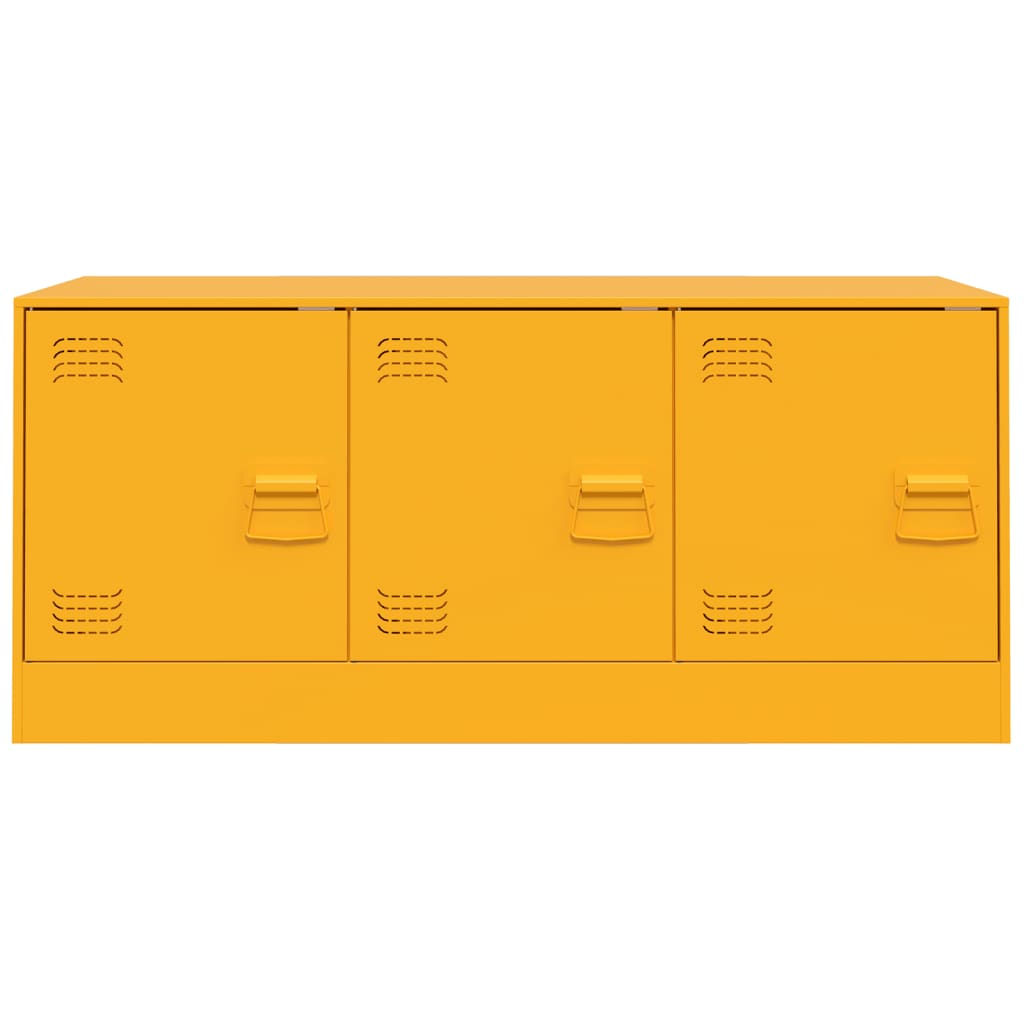 TV-Möbel DIV. TV-Skåp senapsgul 99x39x44 cm stål