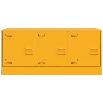 TV-Möbel DIV. TV-Skåp senapsgul 99x39x44 cm stål