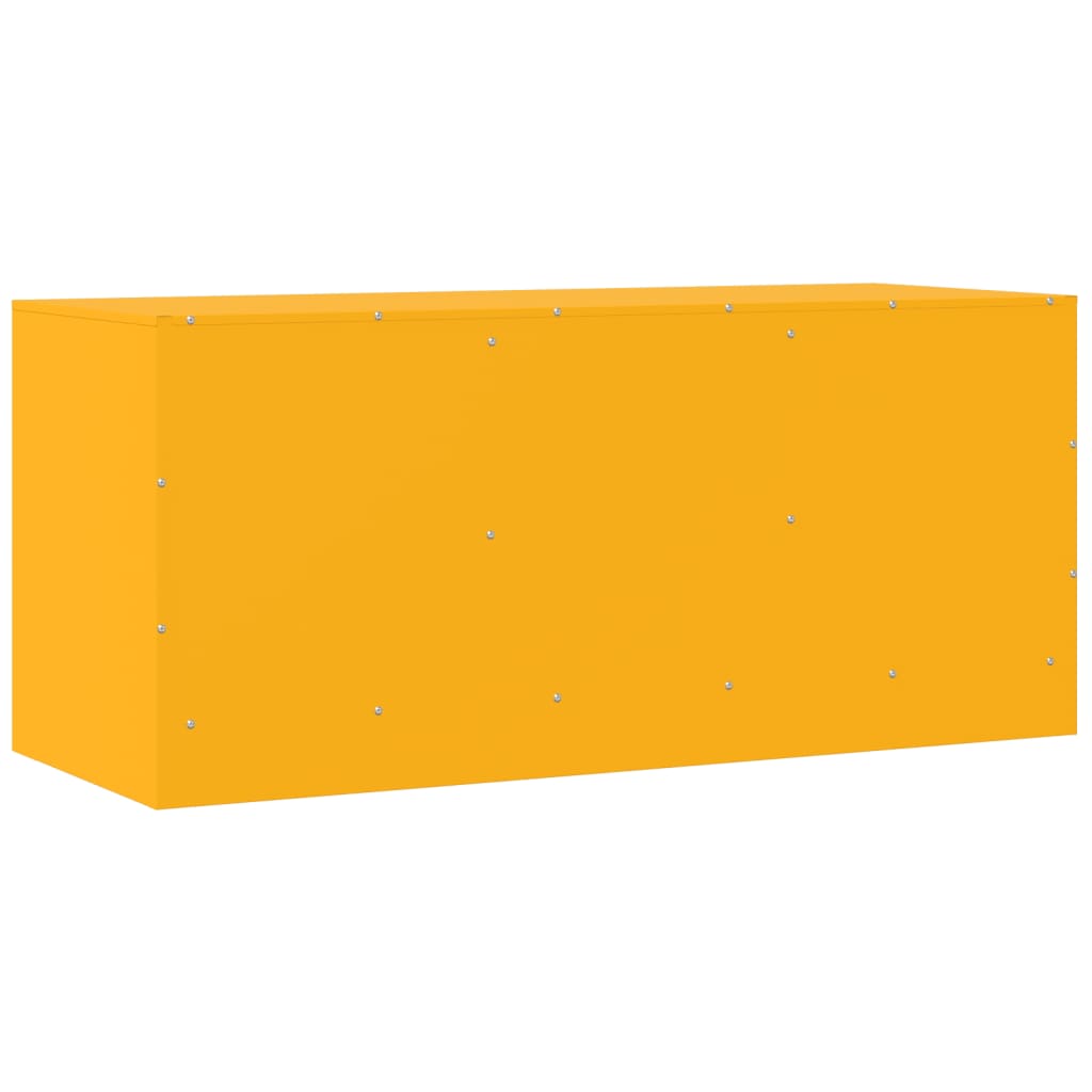 TV-Möbel DIV. TV-Skåp senapsgul 99x39x44 cm stål