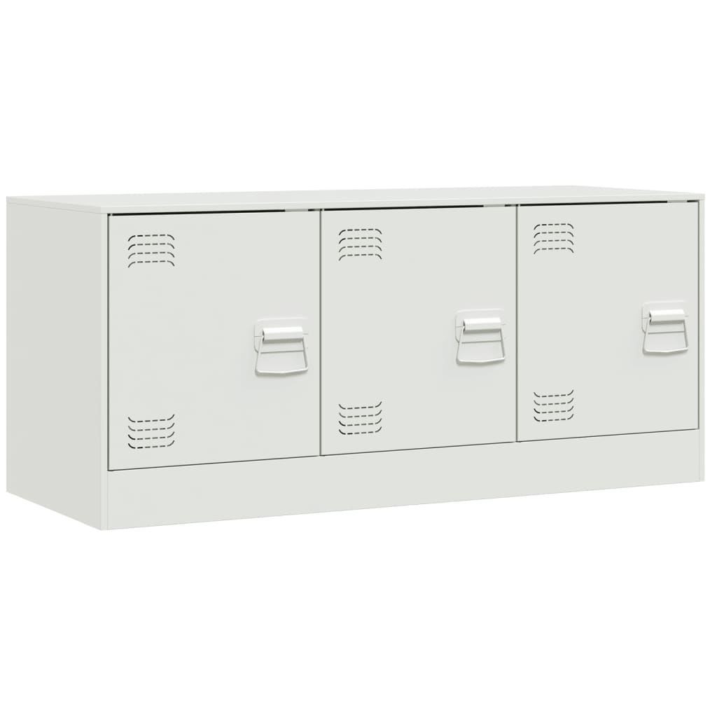 TV-Möbel DIV. TV-Skåp Vit 99x39x44 cm stål