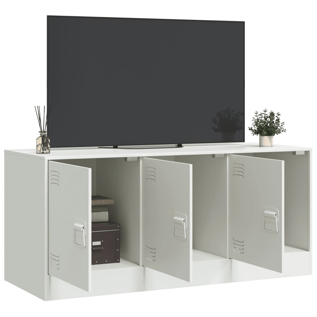 TV-Möbel DIV. TV-Skåp Vit 99x39x44 cm stål