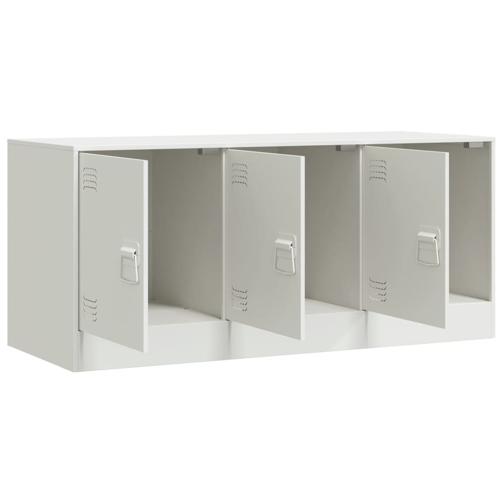 TV-Möbel DIV. TV-Skåp Vit 99x39x44 cm stål