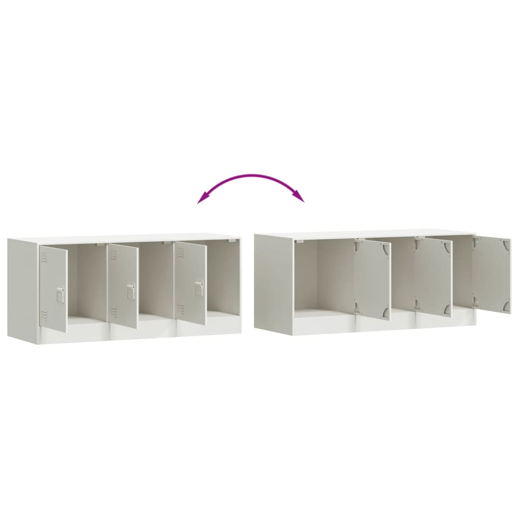 TV-Möbel DIV. TV-Skåp Vit 99x39x44 cm stål
