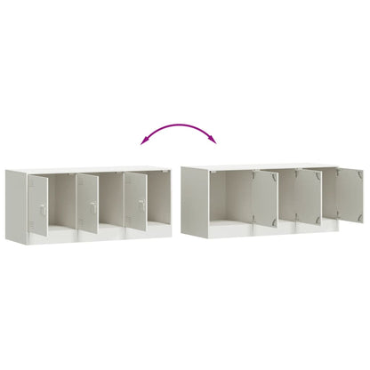 TV-Möbel DIV. TV-Skåp Vit 99x39x44 cm stål