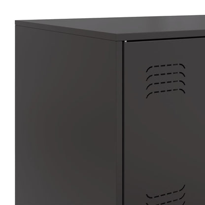 Skänk DIV. Svart 67x39x107 cm stål