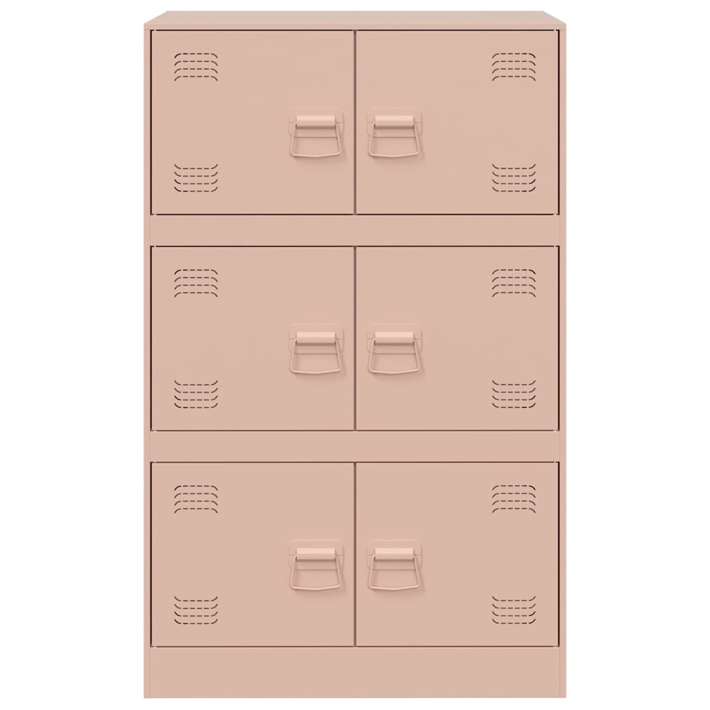 Skänk DIV. rosa 67x39x107 cm stål