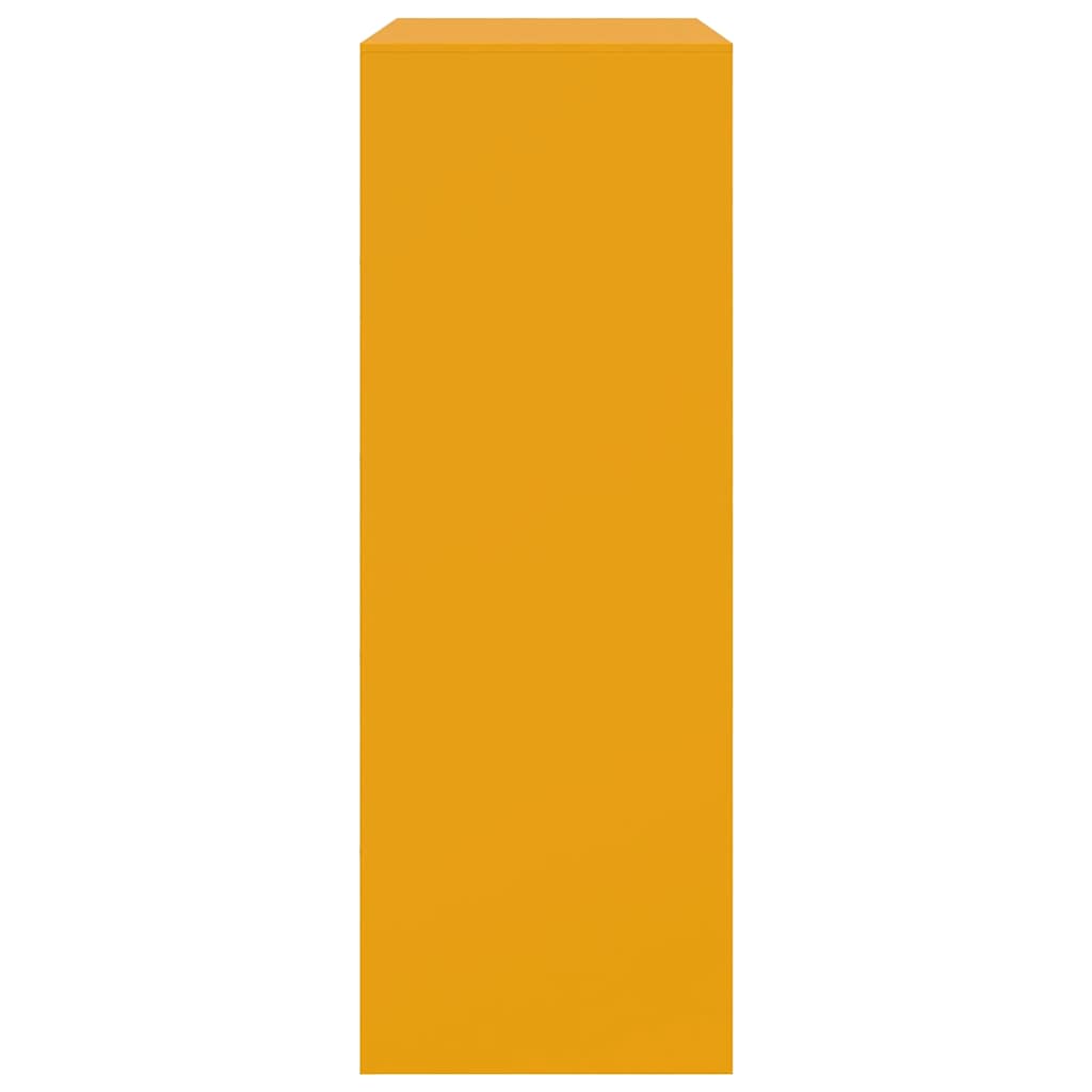 Skänk DIV. senapsgul 67x39x107 cm stål