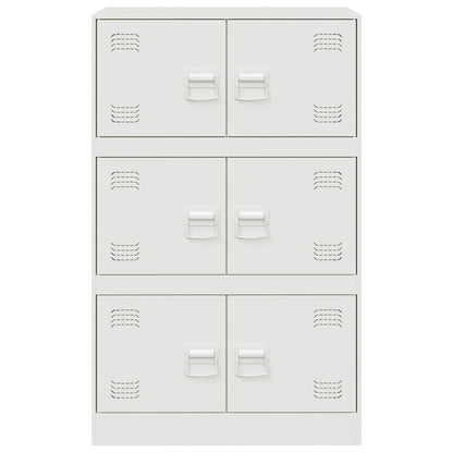 Skänk DIV. Vit 67x39x107 cm stål