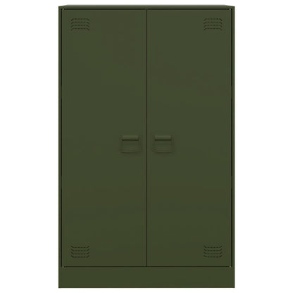 Skänk DIV. olivgrön 67x39x107 cm stål