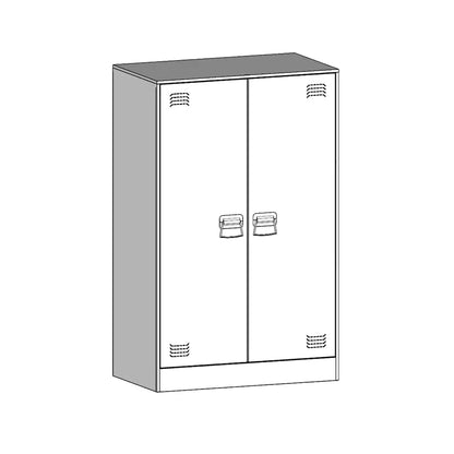 Skänk DIV. olivgrön 67x39x107 cm stål