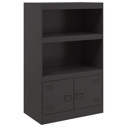 Skänk DIV. Svart 67x39x107 cm stål